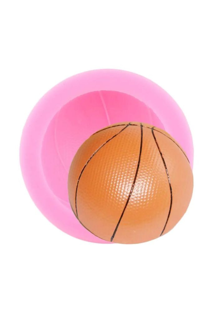 Молд силіконовий Баскетбольний м'яч 69 мм рожевий Jannet молди (336904445)