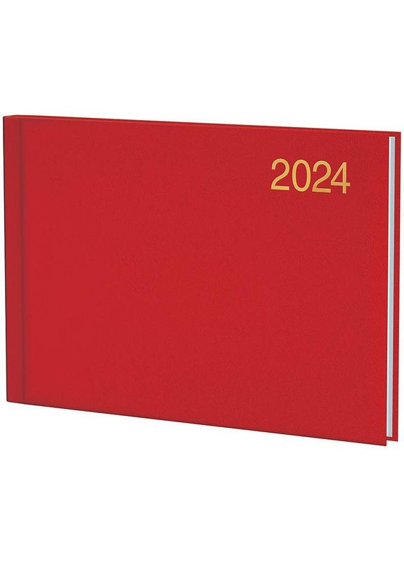 Щотижневик кишеньковий датований 2024 рік, формату, червоний, 144 аркуши Miradur Brunnen (280916046)