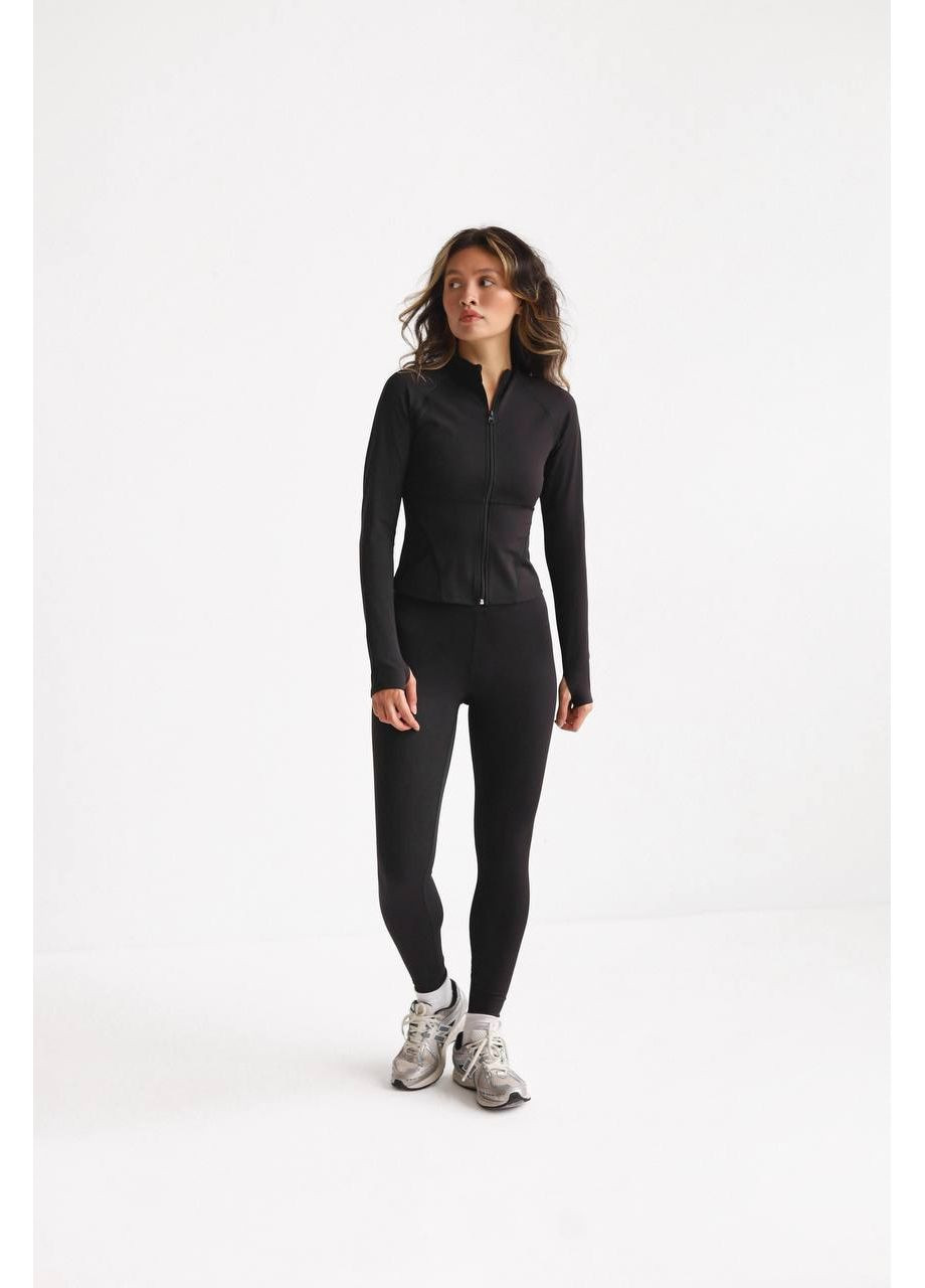 Лосины — черный/беж/молочный | ЗАМЕРЫ В ОПИСАНИИ GD/GL Модний простір (369378423)