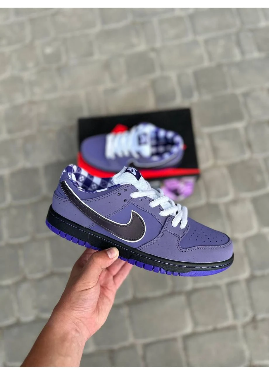 Фіолетові кросівки чоловічі nike sb dunk low concepts purple lobster найк сб данк фіолетові демісезон No Brand