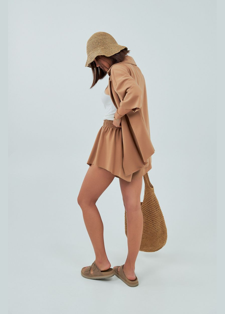 Трикотажний костюм з шортами та сорочкою Lurex (339433450)