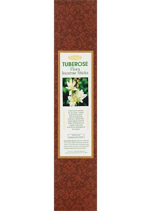 Ароматические палочки Тубероза Flora Incense Sticks Tuberose 12шт (149219-31623958) Synaa (368652878)