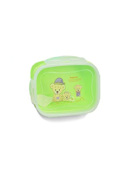 Ланчбокс детский со съемной крышкой и замочкамизащелками Салатовый R29232 UKC (367959493)