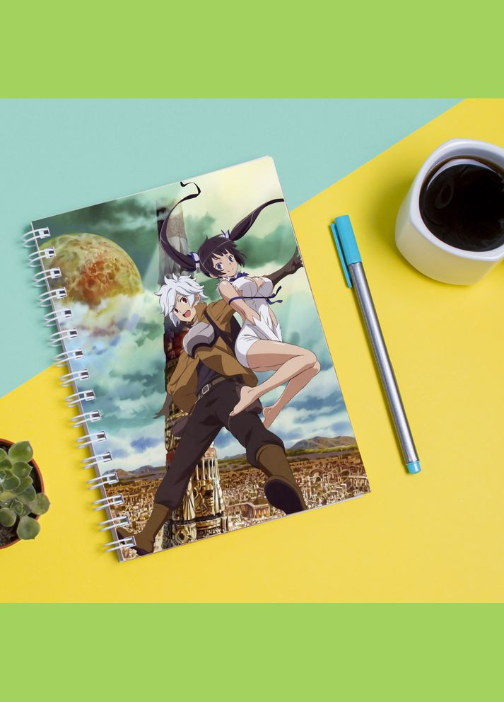 Скетчбук (Sketchbook) з принтом "Dungeon ni Deai wo Motomeru no wa Кавун блокнот для малювання (316132689)
