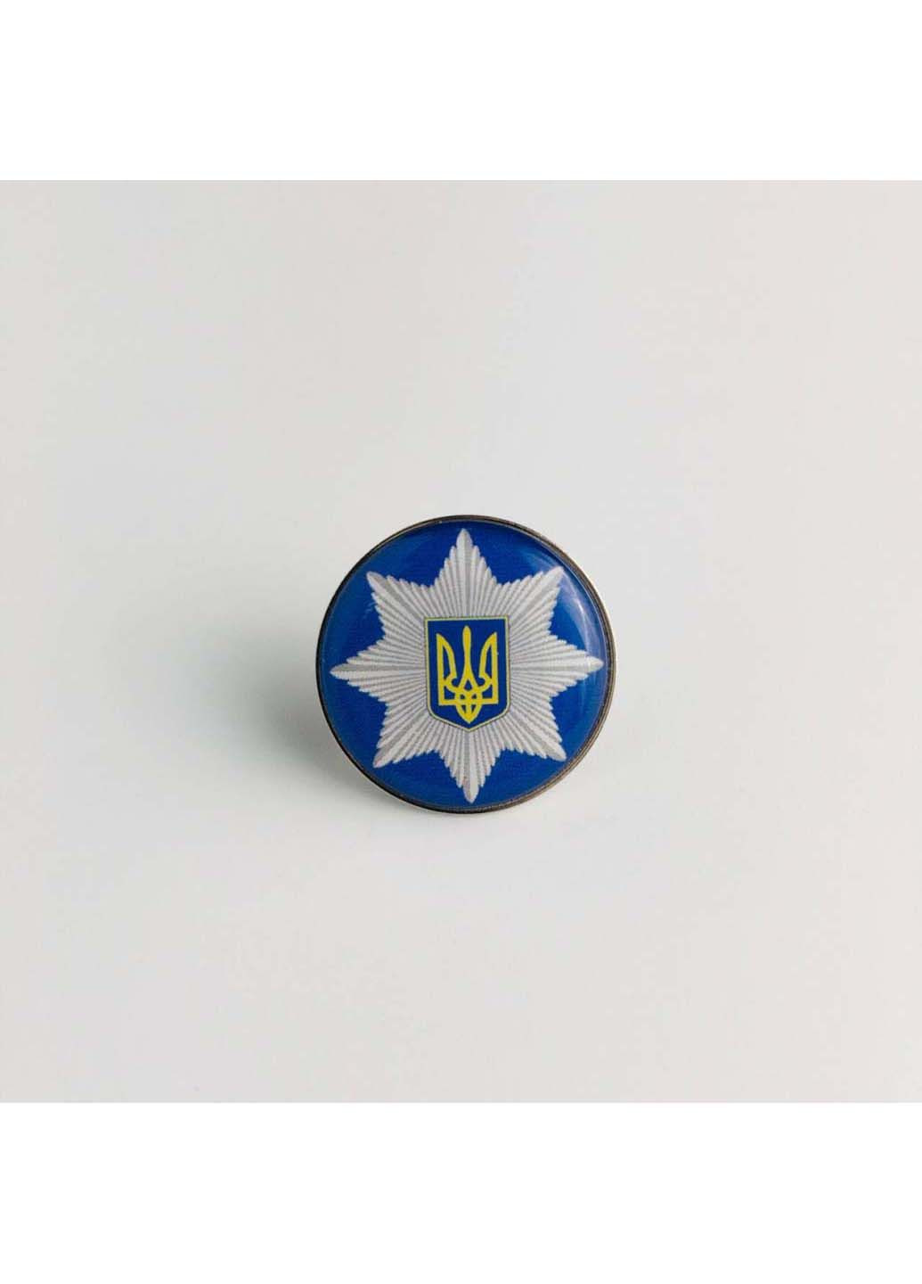 Значок національної поліції України 25х25 мм Dobroznak (292338467)