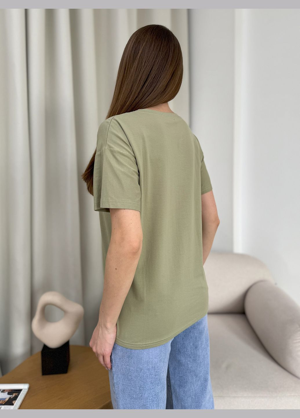 Хаки (оливковая) летняя футболки Magnet WN20-606
