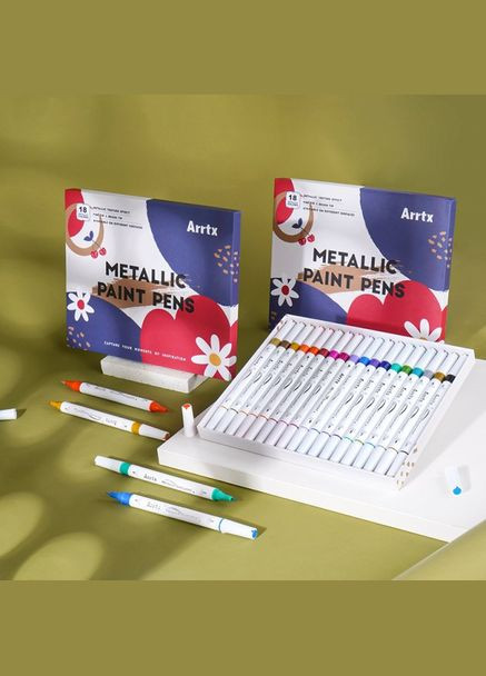Металлические маркеры 18 цветов (LC303137) Arrtx (323122696)