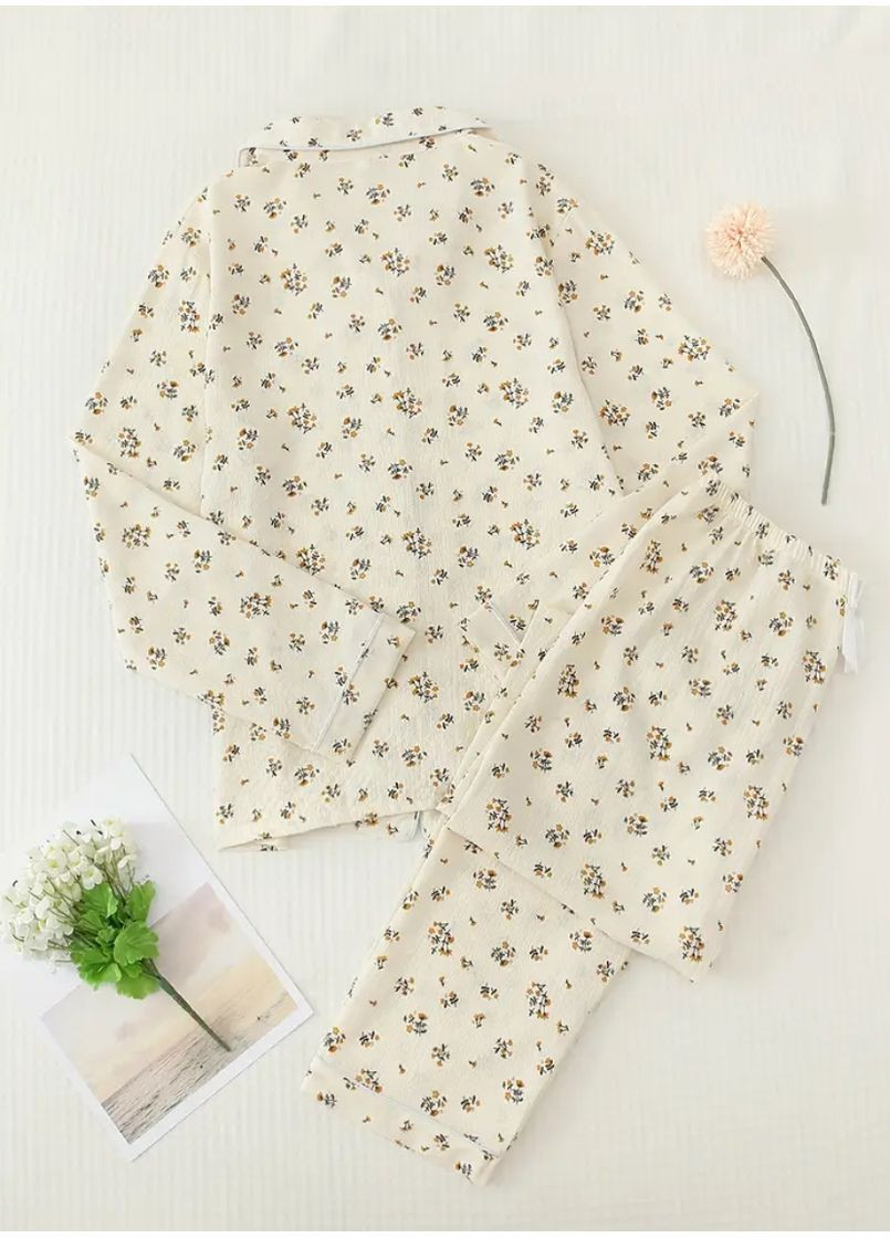 Бежева всесезон піжама жіноча сорочка + брюки Malta