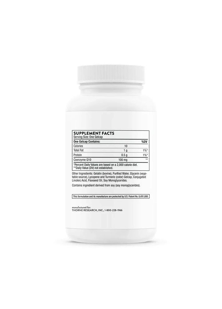 Коензим Q-10 (убіхінол) (Q-Best 100) 60 капсул Thorne Research (361119093)