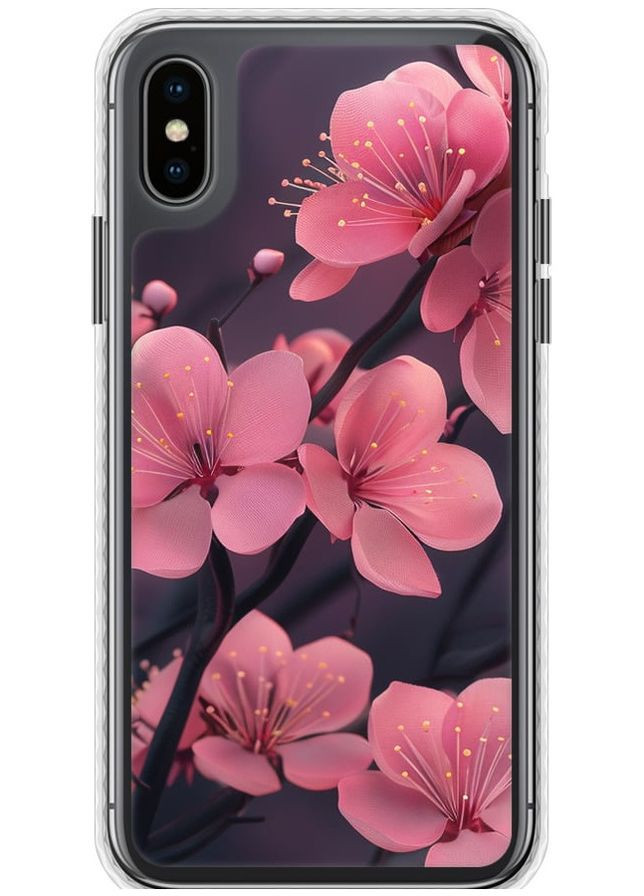 Чохол Bumper чохол 'Пурпурова сакура' для Endorphone Apple iPhone XS (287272131)
