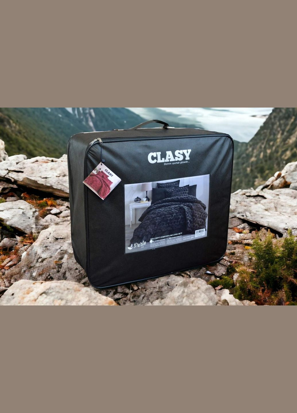 Комплект постельного белья с одеялом Wellsoft полуторный Perle Ekru Clasy (318387502)