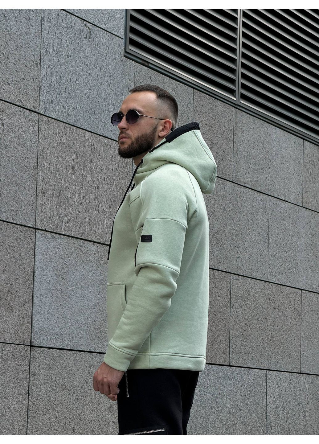 Зимовий худі з начосом м'ята Grand No Brand (365769343)