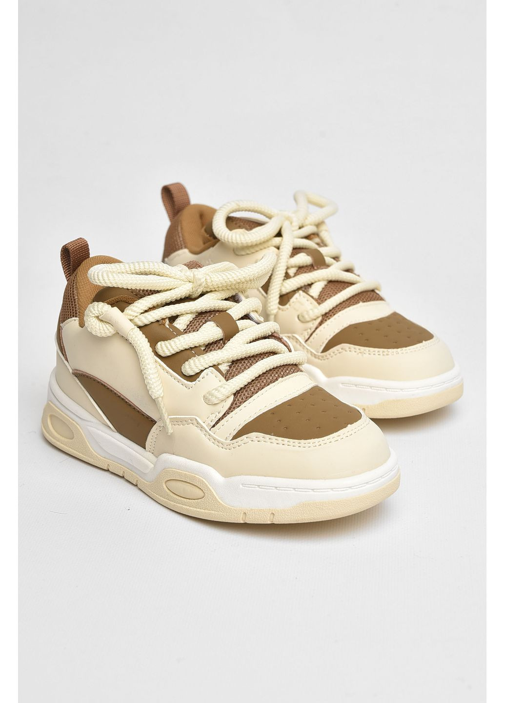 Черные демисезонные кроссовки детские для мальчика светло-бежевого цвета Let's Shop