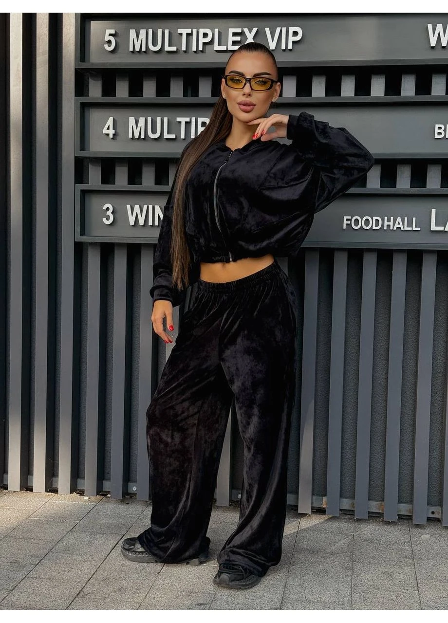 Велюровий жіночий костюм на блискавці Fashion (361964812)