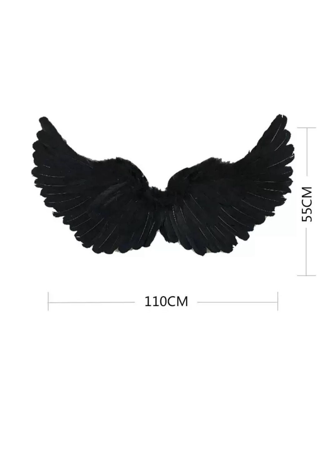 Крила Ангела чорні, Костюм з крилами ангела No Brand (370785664)