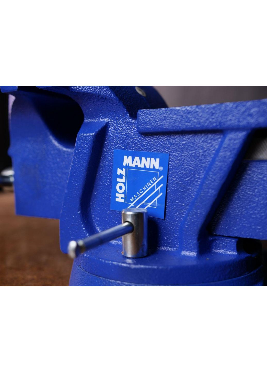 Тиски настольные в комплекте с поворотной плитой WBS 125N Holzmann (356508962)