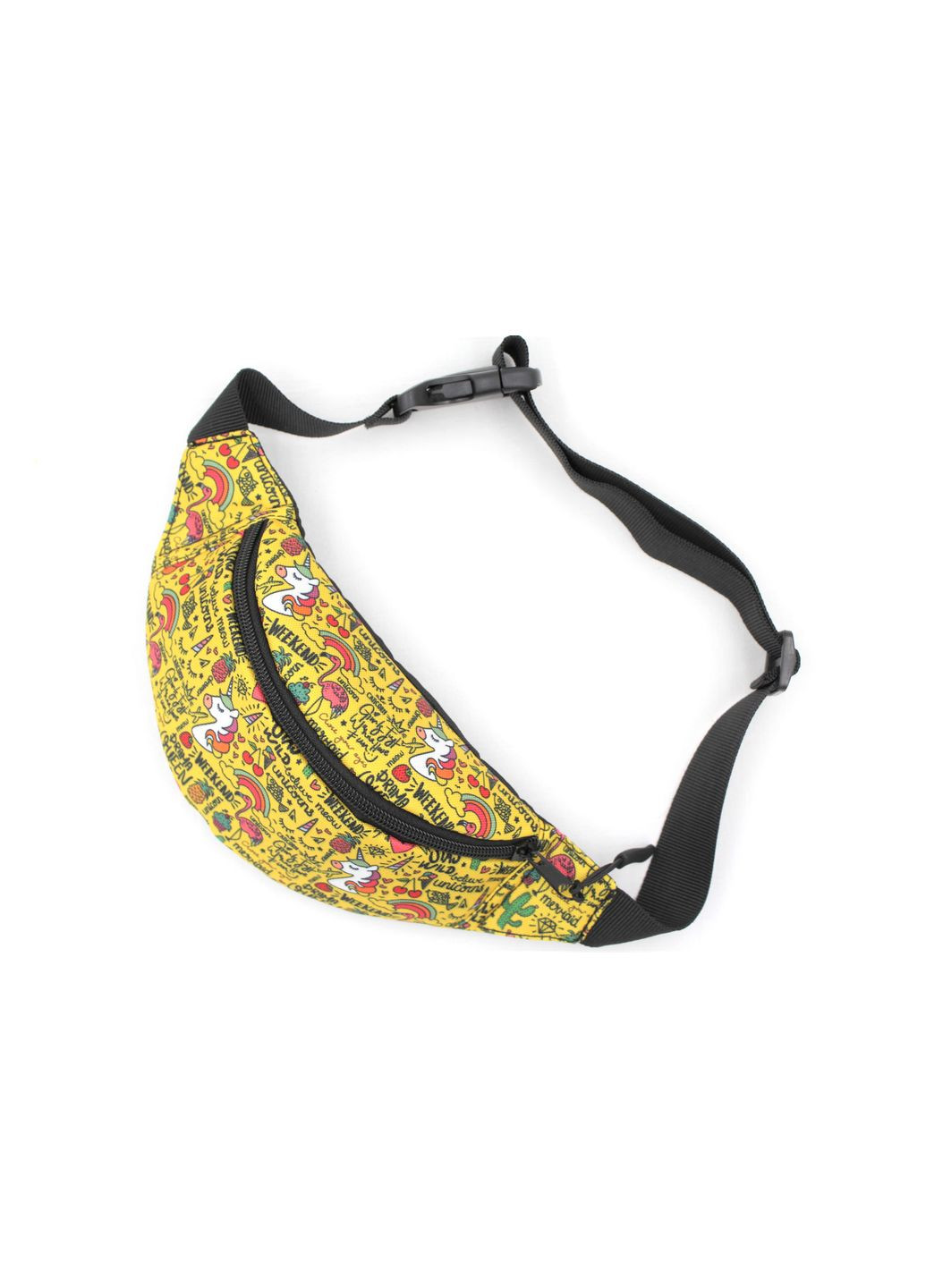 Дитяча бананка Єдинорожки (жовта) KLUNOK Сумка-бананка (315633551)