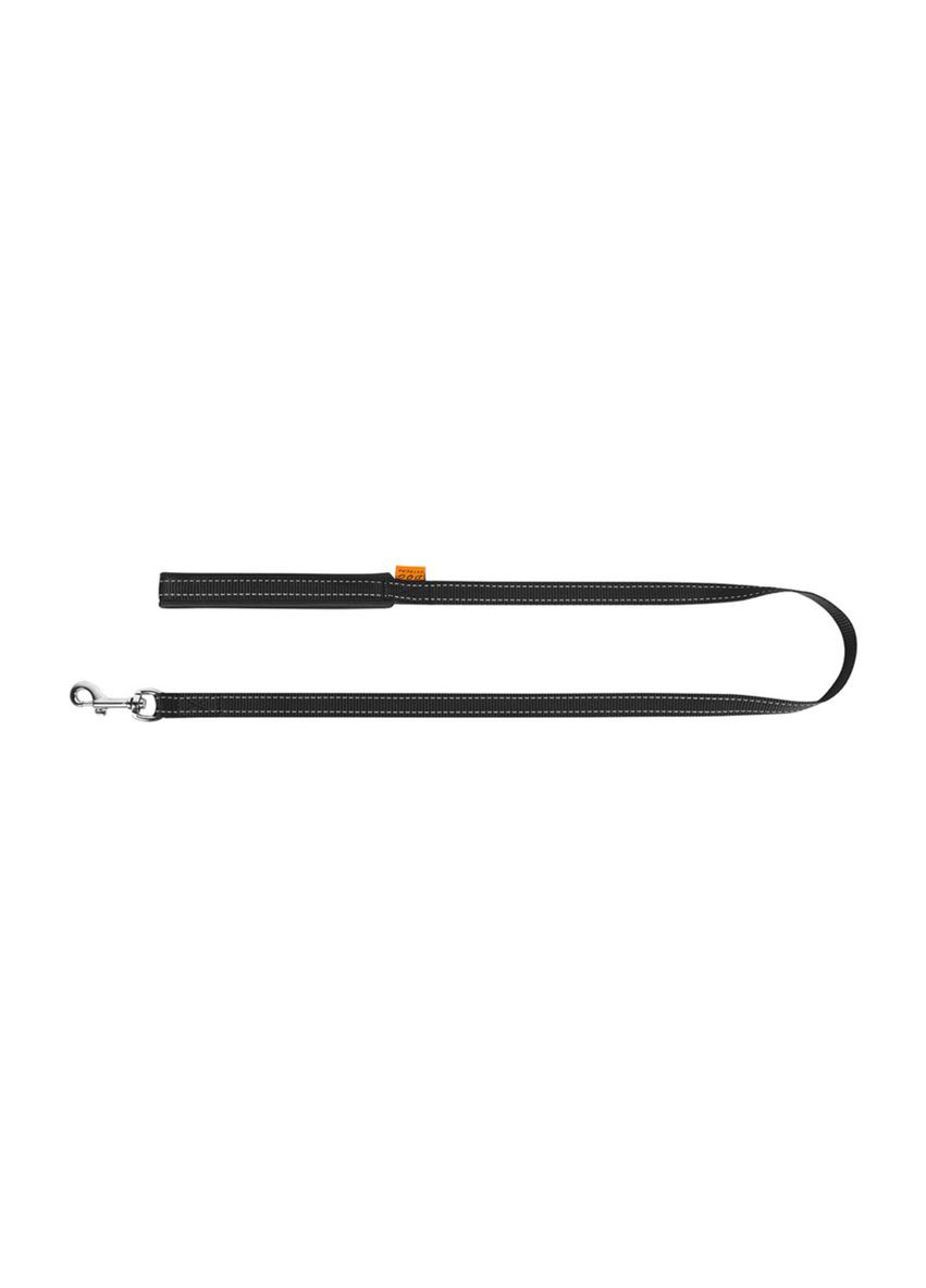 Повідець нейлоновий з прогумованою ручкою 20 мм/122 см Чорний Dog Extreme (279568060)
