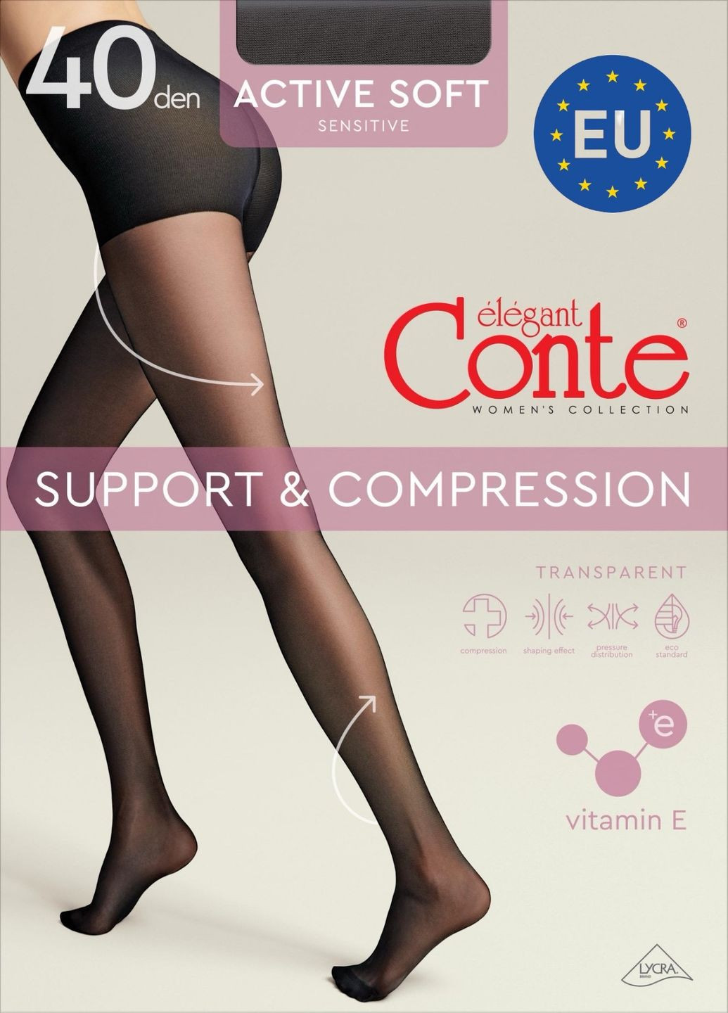 Колготки жін. CE ACTIVE SOFT 40 (EU), р.2, Bronz Conte CE ACTIVE SOFT 40 (EURO) (365967626)