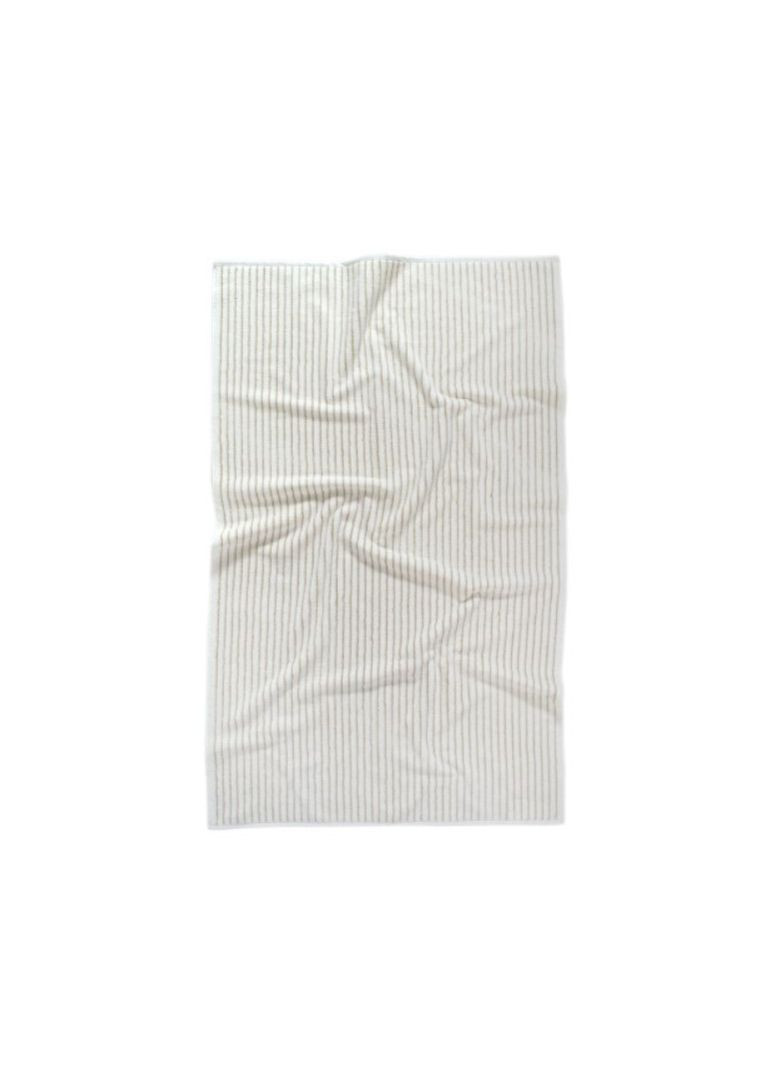 Рушник Home Готель Premium — Microcotton Stripe Ecru-Kahve 90*150 550 г/м2 Lotus кремовий