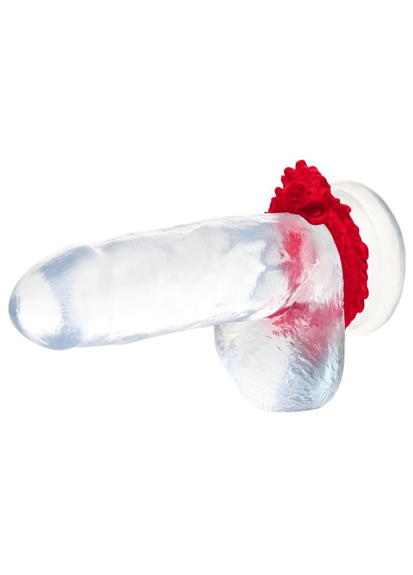 Ерекційне кільце – дракон Rise of the Dragon Silicone Penis Ring – Red, діаметр 4 см Creature Cocks (369945782)