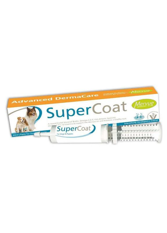 Паста для поліпшення стану шкіри та шерсті у собак SuperCoat Paste Dog 60 мл (5391523471220) Mervue (327434532)