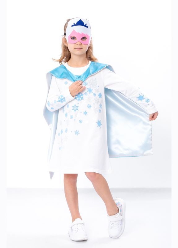 Маскарадный костюм плащ с маской "Холодное сердце" (p-15836) Носи своє (311302183)