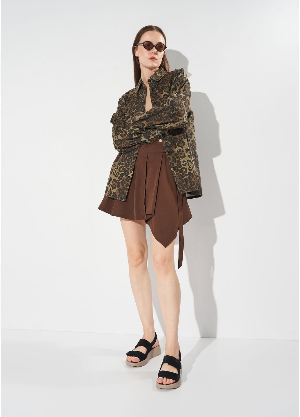 Черные черные замшевые босоножки на липучках на удобной платформе InFashion на липучке