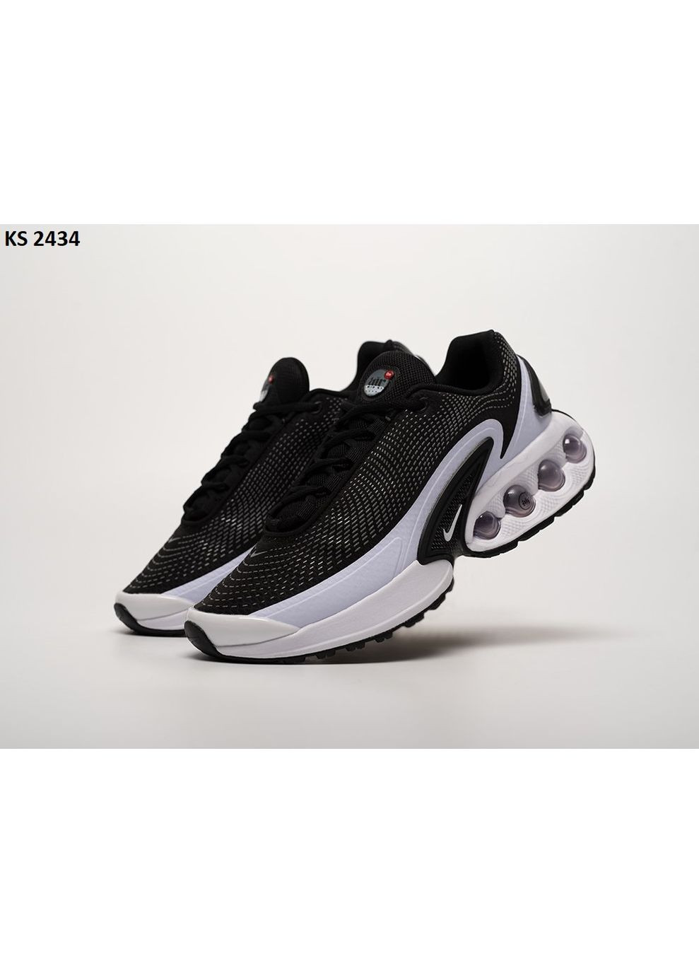 Черные демисезонные кроссовки мужские nike air max dn black white найк аир макс дн No Brand