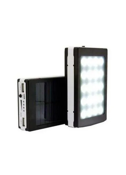 Повербанк на солнечной батарее UN-3101 SOLAR 20000mAh • Портативное мобильное зарядное устройство Power Bank со светодиодным фонариком для телефона, No Brand (407193353)