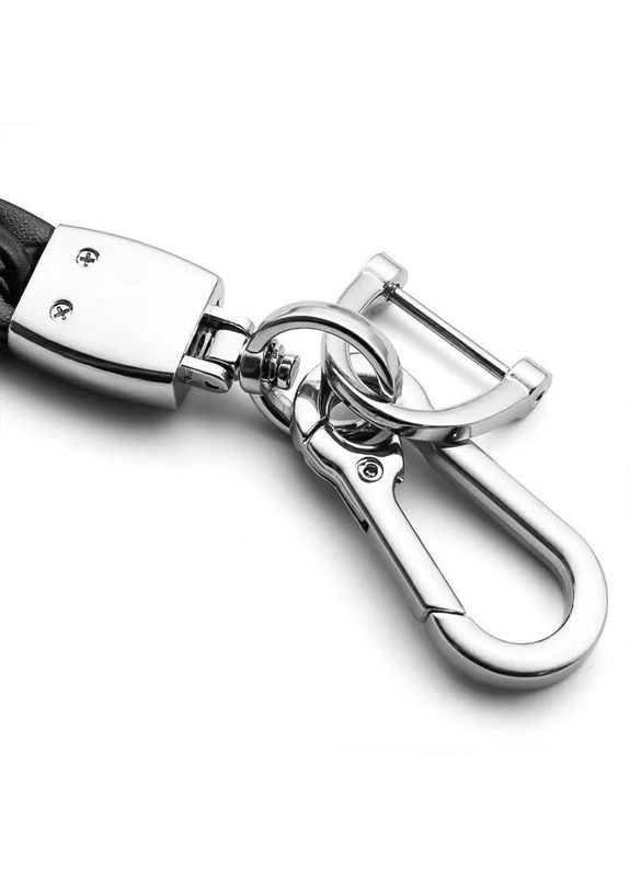 Брелок для авто ключей PORSCHE (натуральная кожа, универсальный крепеж, черный) No Brand (360949292)