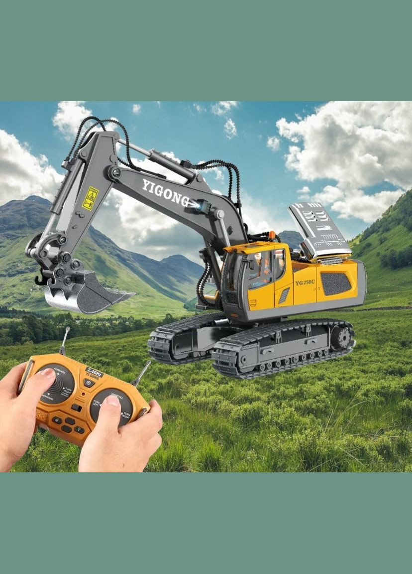 Экскаватор на радиоуправлении MST-YG258C поворотный 1:20 - Детские игрушки No Brand (368887420)