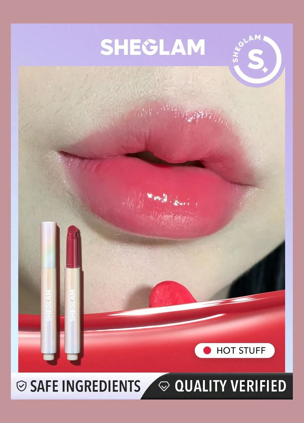 Блестящий губ Pout-Perfect Shine Lip Plumper- Hot Stuff от Sheglam (297056668)