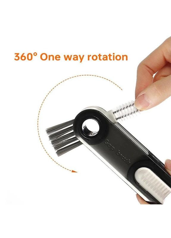 Щетка мультитул для чистки термосов, бутылок и стаканов Серая China (323158508)