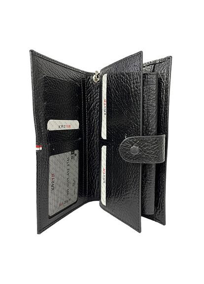 Портмоне мужское кожаное черное 1187-03 Karya (336377822)