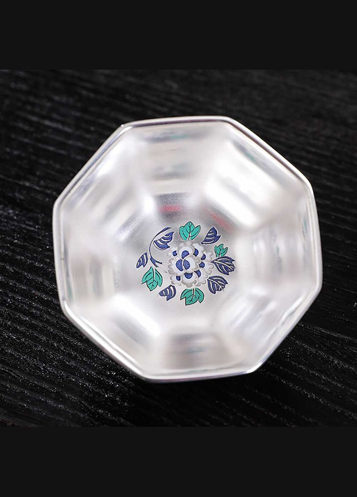 Піала Лю Інь Вишукана квітка восьми напрямків, 165 мл No Brand (305196411)