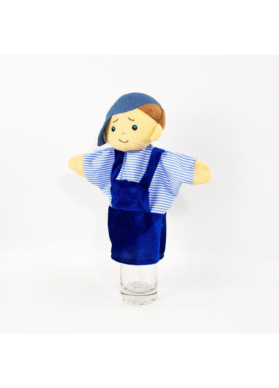 Ляльковий театр Хлопчик Шустрик Синя іграшка для дітей від 3 років лялька ProDobro (366030943)