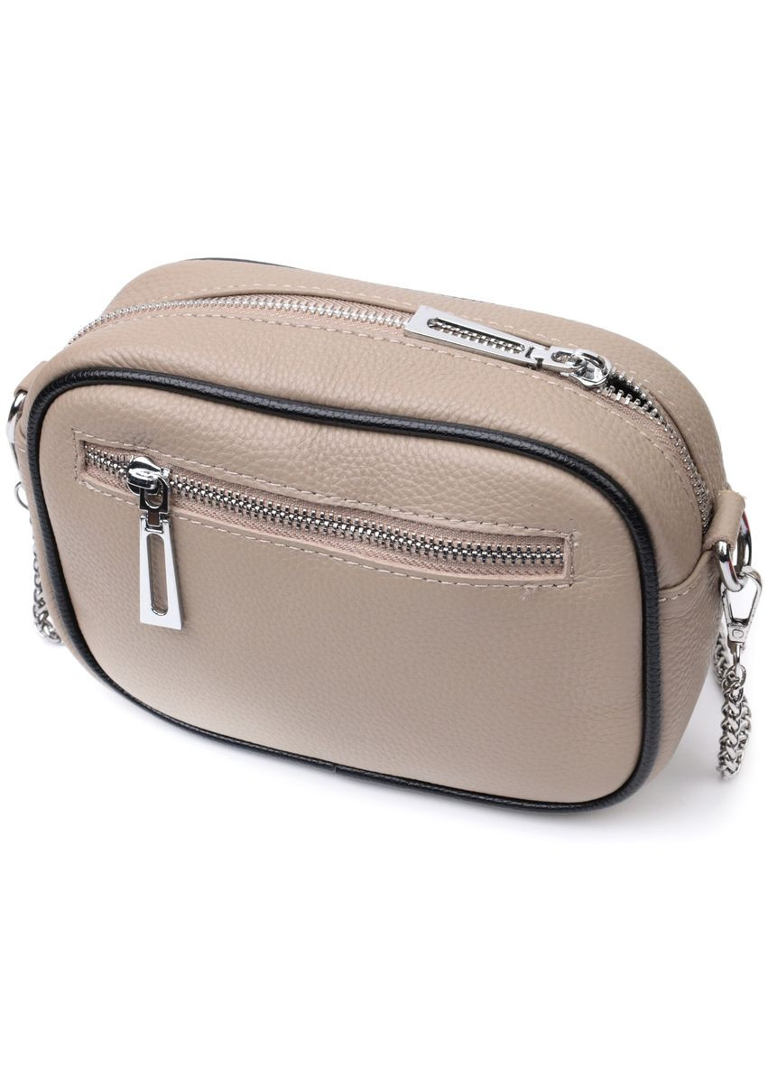 Жіноча сумка через плече на ланцюжку шкіряна 22381 Vintage (302007814)