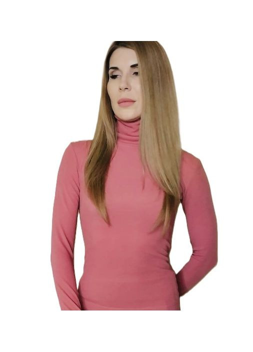Водолазка з щільного трикотажу коралова Capricious 031 (360788699)