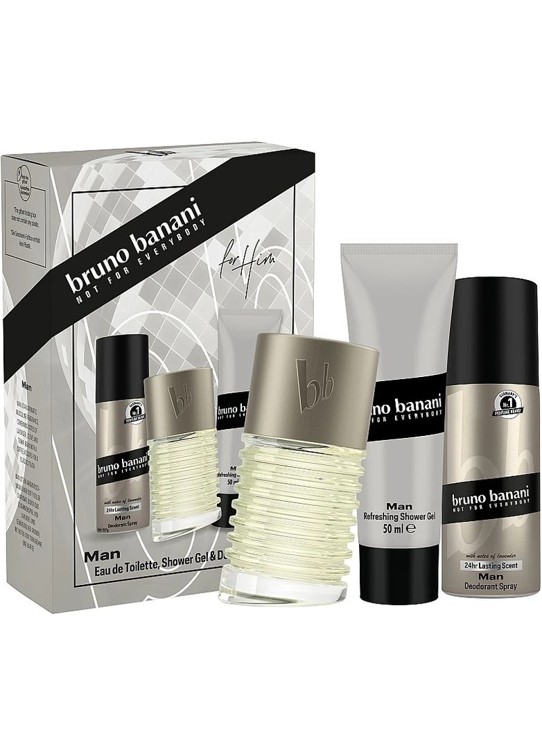 Man - Набір (edt/50ml + sh/gel/50ml + deo/50ml) Man (2-1221342) Bruno Banani (380120429)