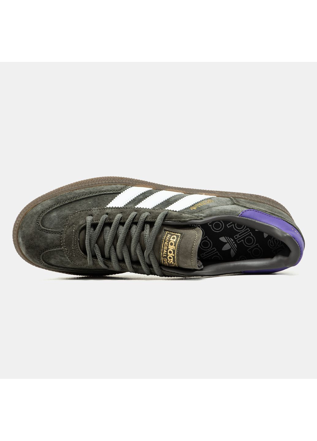 Хакі Осінні кросівки чоловічі adidas spezial khaki purple white | адідас спеціал хакі No Brand