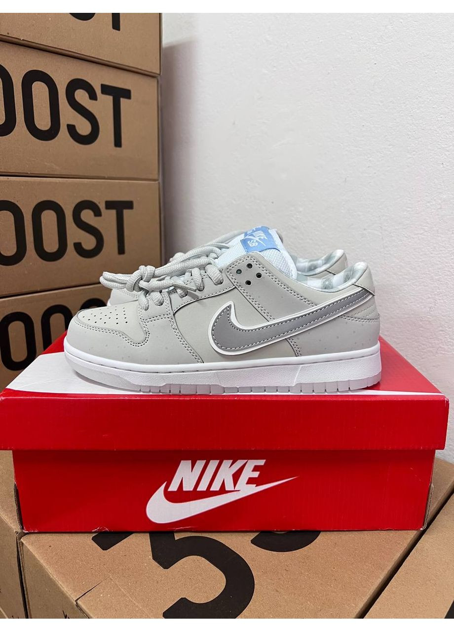 КРОССОВКИ ЖЕНСКИЕ NIKE DUNK SB LOW WHITE LOBSTER НАЙК СБ ДАНК No Brand белые демисезоны (367167063)