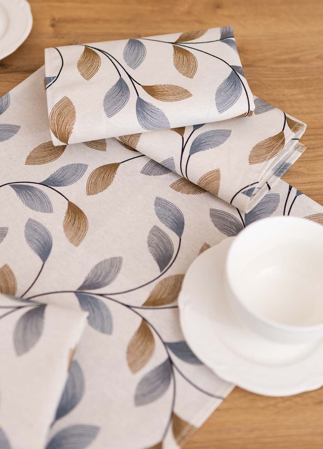 Салфетки хлопковые "Листочки" 35х35 см (комплект 4 шт.) Homedec - (349729135)