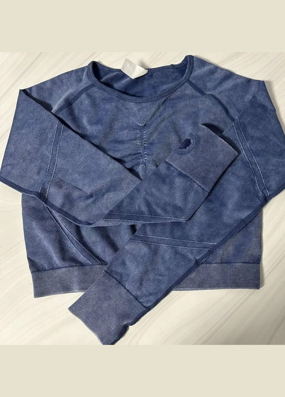 Комплект для фітнесу (спортивний костюм) з імітацією джинсу, рашгард і легінси No Brand (321996482)