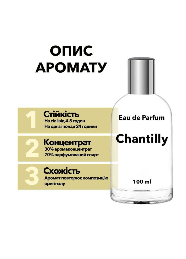 Gritti Chantilly парфумована вода аналог 100 мл у скляному флаконі No Brand (361862028)