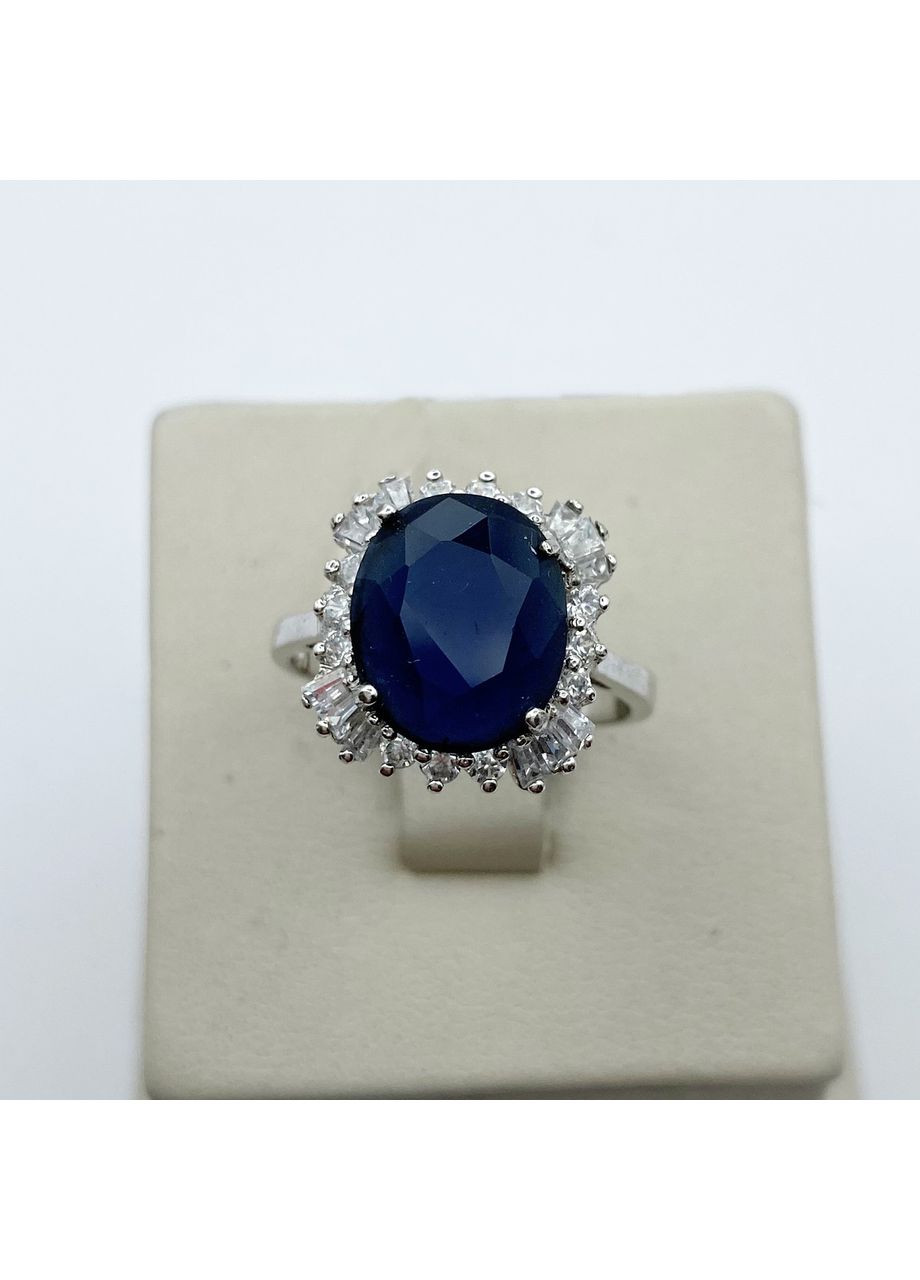 Каблучка срібна з сапфіром 18 4,68 г No Brand (370142621)