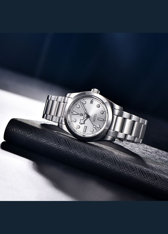 PD-1716 Silver-White механический с автоподзаводом сasual, классический Pagani Design (342323299)