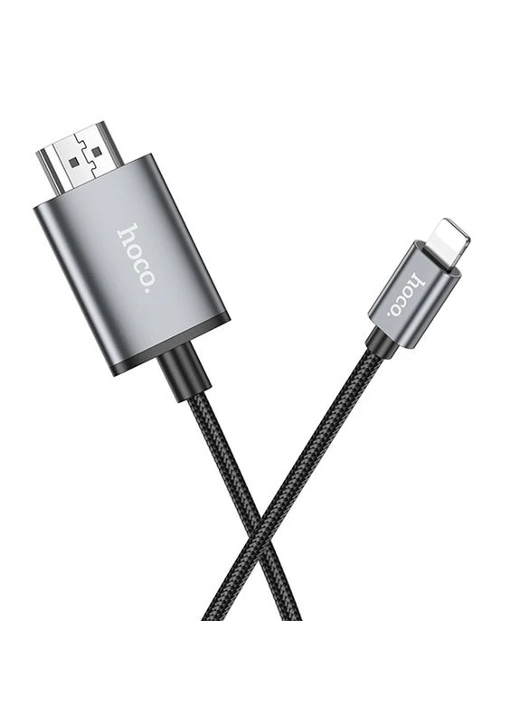 Переходник UA27 HD Lightning to HDTV (2m) Metal gray Hoco (389066878)
