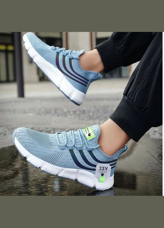 Кроссовки мужские для бега и прогулок 33Y размер 44 Голубые No Brand (347641180)