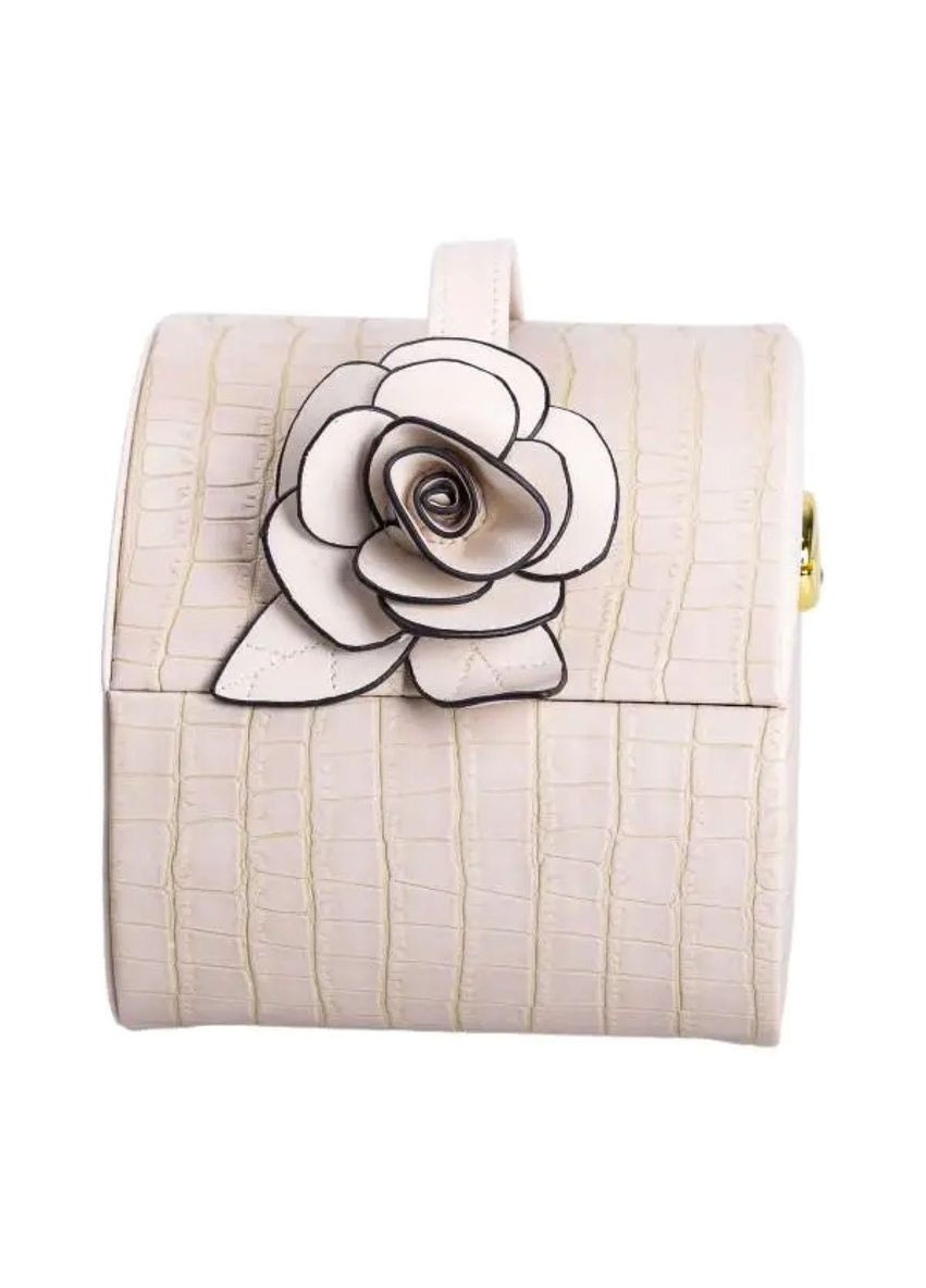 Скринька для прикрас з еко шкіри 3 яруси із замком органайзер для ювелірних виробів HP-5-21BE Yiwu (370801034)